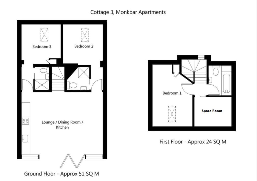 Apartment - Monkbar Mews *
