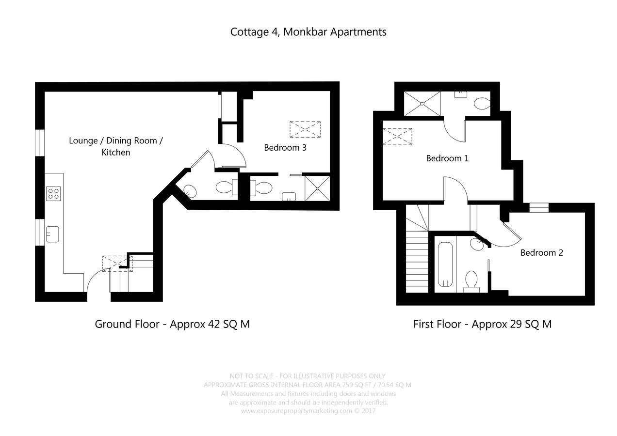 - Monkbar Mews Apartment *